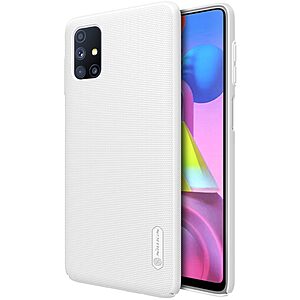 Θήκη Samsung Galaxy M51 NiLLkin Super Frosted Shield Series Πλάτη από Premium σκληρό πλαστικό λευκό