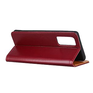 Θήκη Samsung Galaxy Note 20 OEM PU Leather Wallet Case με βάση στήριξης, υποδοχές καρτών και μαγνητικό κούμπωμα Flip Wallet από συνθετικό δέρμα και TPU κόκκινο - Image 3