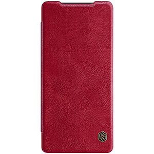 Θήκη Samsung Galaxy Note 20 NiLLkin Qin Series με υποδοχή για κάρτες Flip Wallet από σκληρό πλαστικό και συνθετικό δέρμα κόκκινο - Image 3