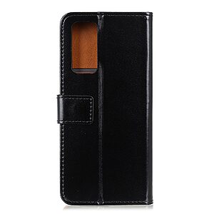 Θήκη Samsung Galaxy Note 20 OEM PU Leather Wallet Case με βάση στήριξης, υποδοχές καρτών και μαγνητικό κούμπωμα Flip Wallet από συνθετικό δέρμα και TPU μαύρο - Image 3