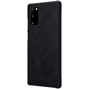 Θήκη Samsung Galaxy Note 20 NiLLkin Qin Series με υποδοχή για κάρτες Flip Wallet από σκληρό πλαστικό και συνθετικό δέρμα μαύρο - Image 4