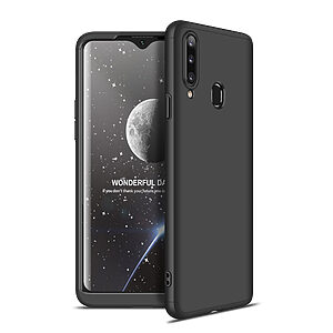 Θήκη GKK Full body Protection 360° από σκληρό πλαστικό για Samsung Galaxy A20S μαύρο