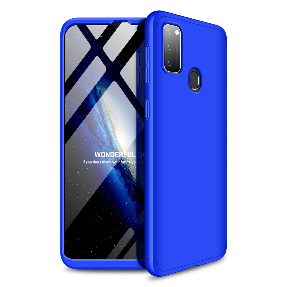 Θήκη GKK Full body Protection 360° από σκληρό πλαστικό για Samsung M21 μπλε