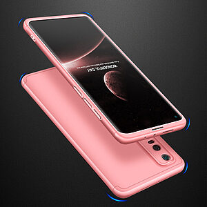 Θήκη GKK Full body Protection 360° από σκληρό πλαστικό για Xiaomi Mi 10 ροζ χρυσό - Image 4