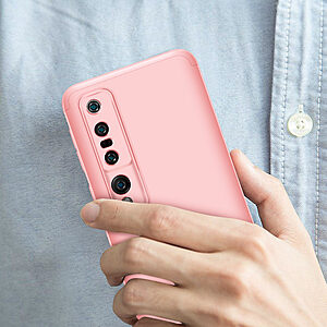 Θήκη GKK Full body Protection 360° από σκληρό πλαστικό για Xiaomi Mi 10 ροζ χρυσό - Image 5