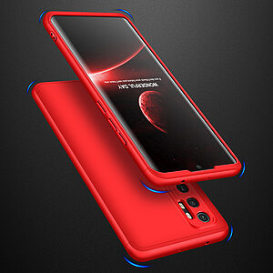 Θήκη GKK Full body Protection 360° από σκληρό πλαστικό για Xiaomi Mi Note 10 Lite κόκκινο - Image 4