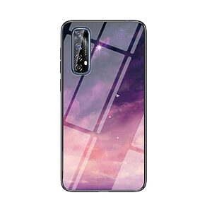 Θήκη Realme 7 OEM σχέδιο Fantasy Sky με πλάτη από Tempered Glass και εσωτερικό TPU