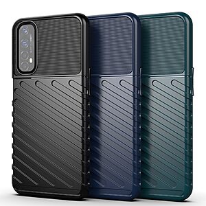 Θήκη Realme 7 OEM Thunder Series Πλάτη από ενισχυμένο TPU μαύρο - Image 4