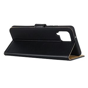 Θήκη Samsung Galaxy A12 / M12 Mad Mask Leather Wallet Case με βάση στήριξης, υποδοχές καρτών και μαγνητικό κούμπωμα Flip Wallet από συνθετικό δέρμα μαύρο - Image 4