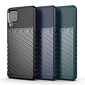 Θήκη Samsung Galaxy A12 / M12 OEM Thunder Series Πλάτη από ενισχυμένο TPU μαύρο - Image 3