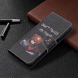 Θήκη Samsung Galaxy A32 5G OEM Angry bear with chainsaw με βάση στήριξης, υποδοχές καρτών και μαγνητικό κούμπωμα Flip Wallet από συνθετικό δέρμα και TPU - Image 4