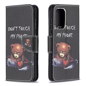 Θήκη Samsung Galaxy A52 4G / 5G / A52S OEM Angry bear with chainsaw με βάση στήριξης, υποδοχές καρτών και μαγνητικό κούμπωμα Flip Wallet από συνθετικό δέρμα και TPU - Image 4