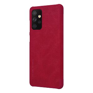 Θήκη Samsung Galaxy A72 4G / 5G NiLLkin Qin Series με υποδοχή για κάρτες Flip Wallet από σκληρό πλαστικό και συνθετικό δέρμα κόκκινο - Image 4