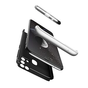 Θήκη GKK Full body Protection 360° από σκληρό πλαστικό για Samsung Galaxy Μ31 μαύρο / ασημί - Image 5