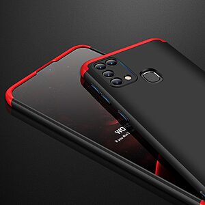 Θήκη GKK Full body Protection 360° από σκληρό πλαστικό για Samsung Galaxy Μ31 μαύρο / κόκκινο - Image 4