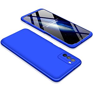 Θήκη GKK Full body Protection 360° από σκληρό πλαστικό για Xiaomi Redmi Note 9T μπλε - Image 4