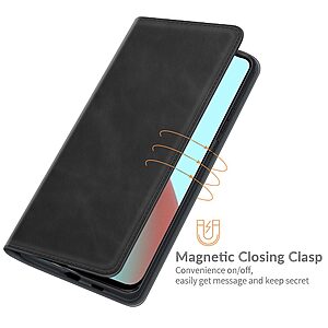 Θήκη Xiaomi Mi 11 Lite / 5G / NE Mad Mask Leather Wallet Case V2 με βάση στήριξης, υποδοχές καρτών και εσωτερικό μαγνητικό κούμπωμα Flip Wallet από συνθετικό δέρμα μαύρο - Image 4