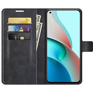 Θήκη Xiaomi Mi 11 Lite / 5G / NE Mad Mask Leather Wallet Case V2 με βάση στήριξης, υποδοχές καρτών και μαγνητικό κούμπωμα Flip Wallet από συνθετικό δέρμα μαύρο - Image 3