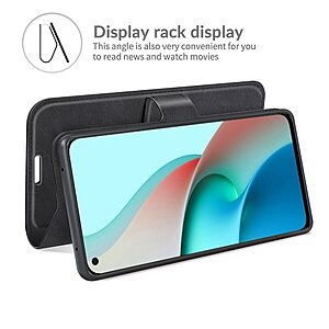 Θήκη Xiaomi Mi 11 Lite / 5G / NE Mad Mask Leather Wallet Case V2 με βάση στήριξης, υποδοχές καρτών και μαγνητικό κούμπωμα Flip Wallet από συνθετικό δέρμα μαύρο - Image 5