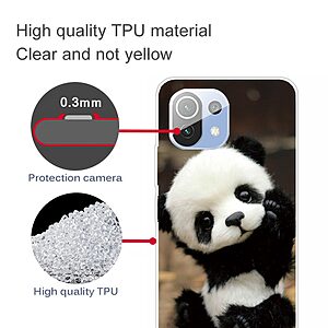 Θήκη Xiaomi Mi 11 Lite / 5G / NE OEM σχέδιο Panda Πλάτη TPU - Image 4