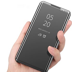 Θήκη Xiaomi Mi 11 Lite / 5G / NE OEM Mirror Surface Series Flip Window δερματίνη γαλάζιο - Image 3