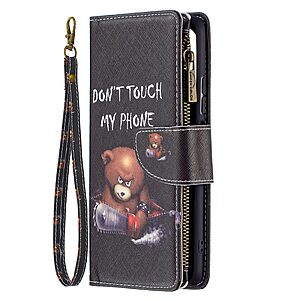 υποδοχές καρτών με φερμουάρ και μαγνητικό κούμπωμα από συνθετικό δέρμα και TPU