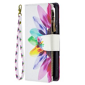 υποδοχές καρτών με φερμουάρ και μαγνητικό κούμπωμα από συνθετικό δέρμα και TPU