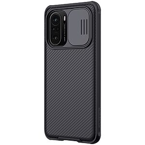 Θήκη Xiaomi Poco F3 / Mi 11i NiLLkin Camshield Series Πλάτη με προστασία για την κάμερα από σκλήρό Premium TPU μαύρο - Image 3