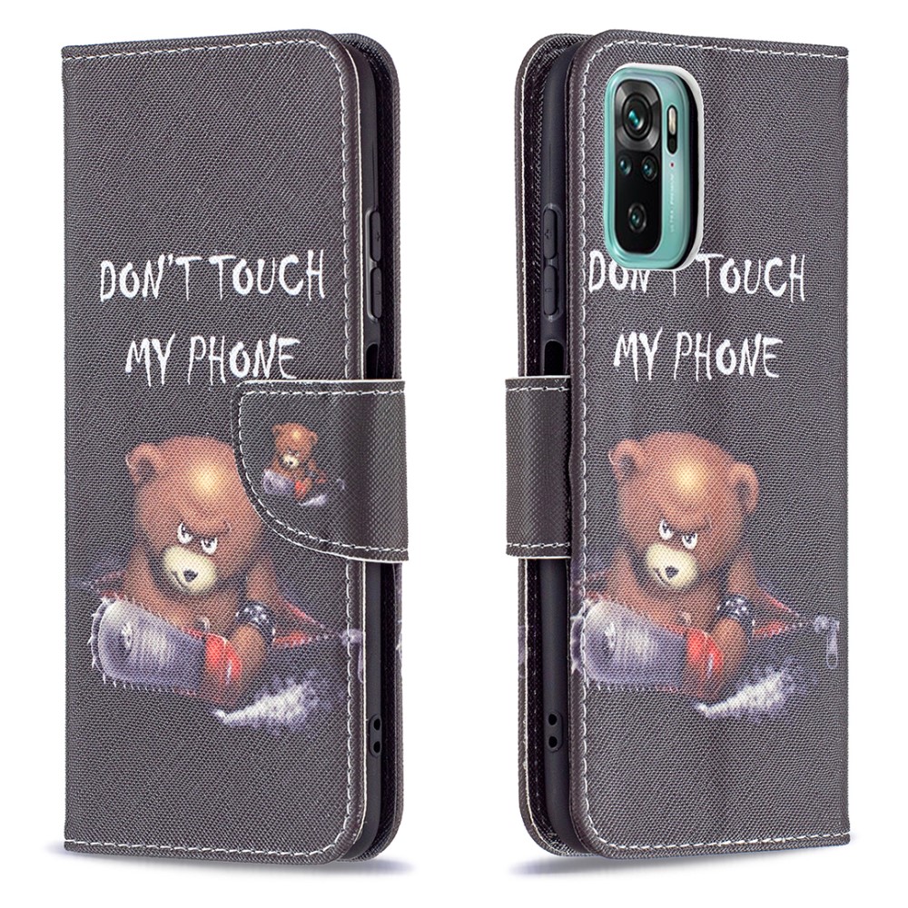 Θήκη Xiaomi Redmi Note 10 / 10S OEM Angry bear with chainsaw με βάση στήριξης Θήκη Xiaomi Redmi Note 10 / 10S OEM Angry bear with chainsaw με βάση στήριξης