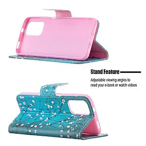 Θήκη Xiaomi Redmi Note 10 / 10S / Poco M5s OEM Wintersweet με βάση στήριξης, υποδοχές καρτών και μαγνητικό κούμπωμα Flip Wallet από συνθετικό δέρμα και TPU - Image 4