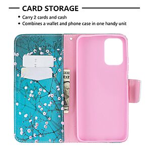 Θήκη Xiaomi Redmi Note 10 / 10S / Poco M5s OEM Wintersweet με βάση στήριξης, υποδοχές καρτών και μαγνητικό κούμπωμα Flip Wallet από συνθετικό δέρμα και TPU - Image 5