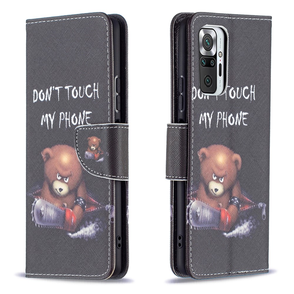 Θήκη Xiaomi Redmi Note 10 Pro OEM Angry bear with chainsaw με βάση στήριξης Θήκη Xiaomi Redmi Note 10 Pro OEM Angry bear with chainsaw με βάση στήριξης