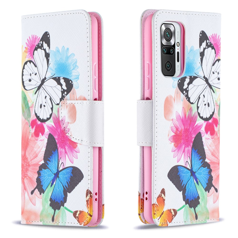 Θήκη Xiaomi Redmi Note 10 Pro OEM Vivid Butterflies με βάση στήριξης Θήκη Xiaomi Redmi Note 10 Pro OEM Vivid Butterflies με βάση στήριξης