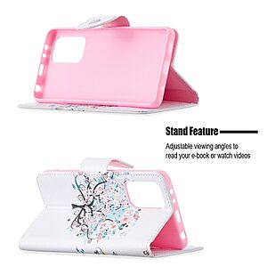 Θήκη Xiaomi Redmi Note 10 Pro OEM Flowered Tree με βάση στήριξης, υποδοχές καρτών και μαγνητικό κούμπωμα Flip Wallet από συνθετικό δέρμα και TPU - Image 4