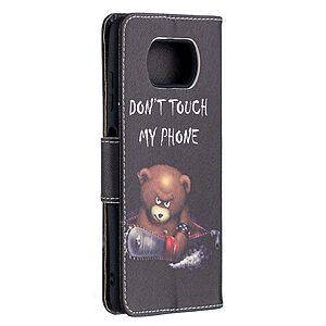 Θήκη Xiaomi Poco X3 NFC / X3 Pro OEM Angry bear with chainsaw με βάση στήριξης, υποδοχές καρτών και μαγνητικό κούμπωμα Flip Wallet από συνθετικό δέρμα και TPU - Image 4