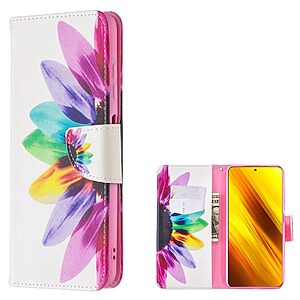 Θήκη Xiaomi Poco X3 NFC / X3 Pro OEM Colorful Petals με βάση στήριξης