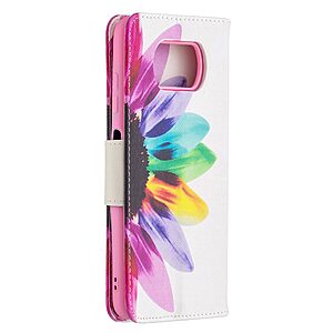 Θήκη Xiaomi Poco X3 NFC / X3 Pro OEM Colorful Petals με βάση στήριξης, υποδοχές καρτών και μαγνητικό κούμπωμα Flip Wallet από συνθετικό δέρμα και TPU - Image 4