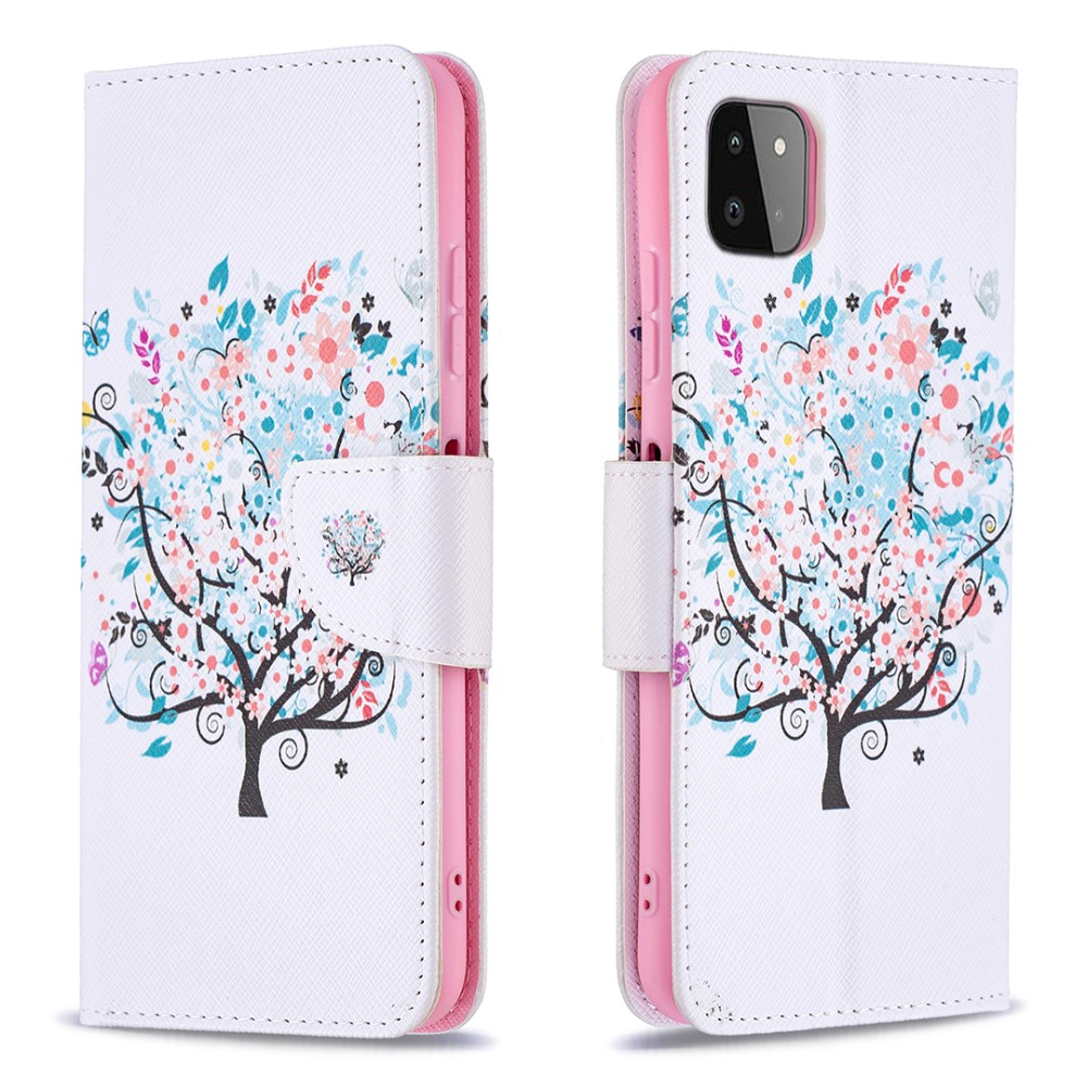 Θήκη Samsung Galaxy A22 5G OEM Flowered Tree με βάση στήριξης
