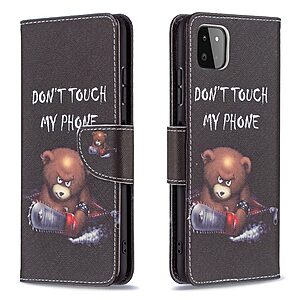 Θήκη Samsung Galaxy A22 5G OEM Angry bear with chainsaw με βάση στήριξης