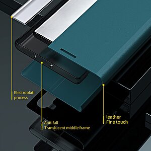 Θήκη Samsung Galaxy A22 5G New Design Leather Stand Cover από συνθετικό δέρμα μπλε - Image 3