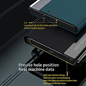 Θήκη Samsung Galaxy A22 5G New Design Leather Stand Cover από συνθετικό δέρμα πράσινο - Image 4