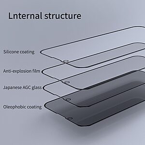 NiLLkin Amazing Anti Privacy - Spy για iPhone 13 Pro Max / iPhone 14 Plus (Πλήρης Κάλυψη) Αντιχαρακτικό γυαλί Tempered Glass 9H – 0.33mm μαύρο - Image 5