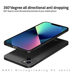 Θήκη iPhone 13 mini MOFI Shield Slim Series Πλάτη από σκληρό πλαστικό μαύρο - Image 5