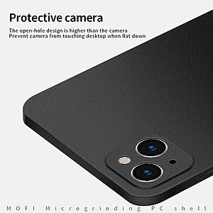 Θήκη iPhone 13 MOFI Shield Slim Series Πλάτη από σκληρό πλαστικό μπλε - Image 4