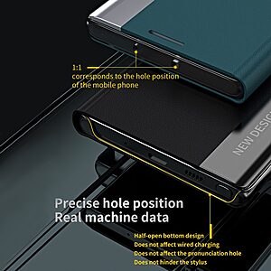 Θήκη iPhone 13 Pro Max New Design Leather Stand Cover από συνθετικό δέρμα μαύρο - Image 5