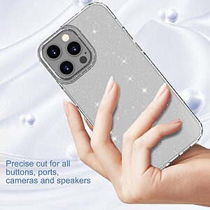 Θήκη iPhone 13 Pro Max OEM πλάτη με διακριτικό γκλίτερ από αντικραδασμικό Premium TPU - Image 5