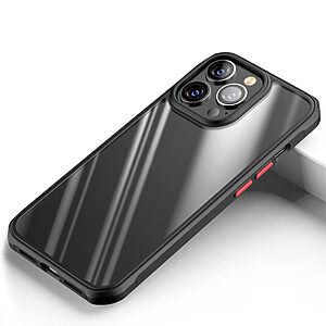 Θήκη iPhone 13 Pro OEM Sockproof ανθεκτική και ελαφριά με διάφανη Πλάτη και ενισχυμένες γωνίες TPU μαύρο