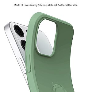 Θήκη iPhone 13 OEM Ultra Thin Matte Premium Πλάτη με ημίσκληρο TPU και δαχτυλίδι στήριξης κόκκινο - Image 4