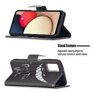 Θήκη Samsung Galaxy A03s OEM Μalicious Face με βάση στήριξης, υποδοχές καρτών και μαγνητικό κούμπωμα Flip Wallet από συνθετικό δέρμα και TPU - Image 4