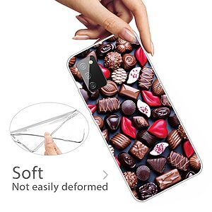 Θήκη Samsung Galaxy A03s OEM σχέδιο Chocolate Candies Πλάτη TPU - Image 3